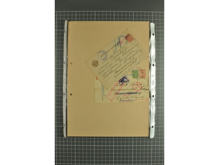 1872/1917, massive lot of 430 postal stationeries cards, envelopes, and letter cards incl. better usages such as Polish horse