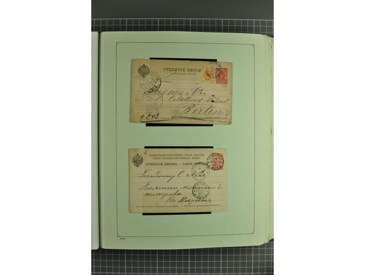 1872/1917, massive lot of 430 postal stationeries cards, envelopes, and letter cards incl. better usages such as Polish horse