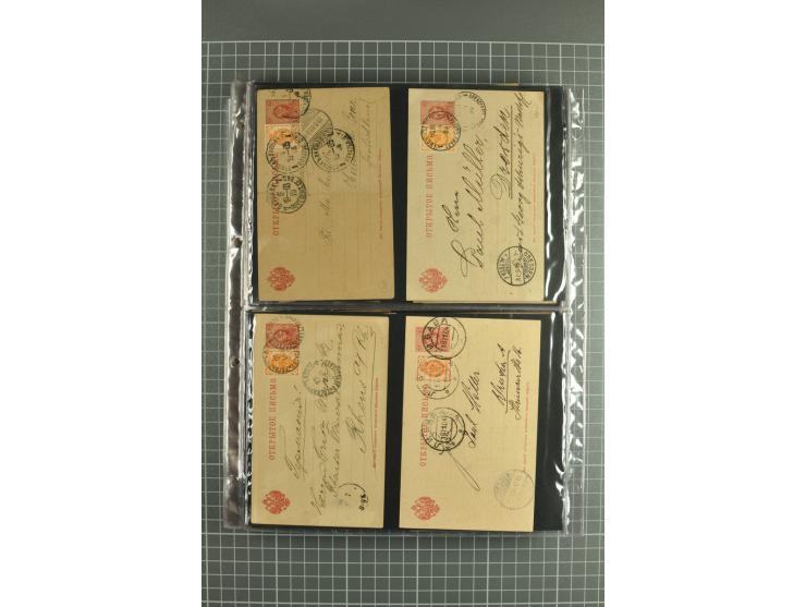 1872/1917, massive lot of 430 postal stationeries cards, envelopes, and letter cards incl. better usages such as Polish horse