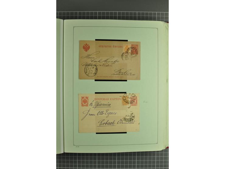 1872/1917, massive lot of 430 postal stationeries cards, envelopes, and letter cards incl. better usages such as Polish horse