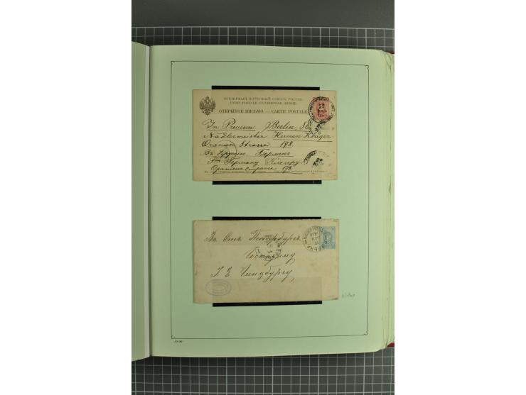 1872/1917, massive lot of 430 postal stationeries cards, envelopes, and letter cards incl. better usages such as Polish horse