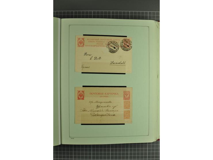 1872/1917, massive lot of 430 postal stationeries cards, envelopes, and letter cards incl. better usages such as Polish horse