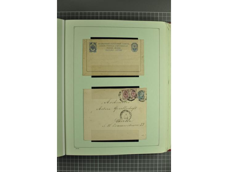 1872/1917, massive lot of 430 postal stationeries cards, envelopes, and letter cards incl. better usages such as Polish horse