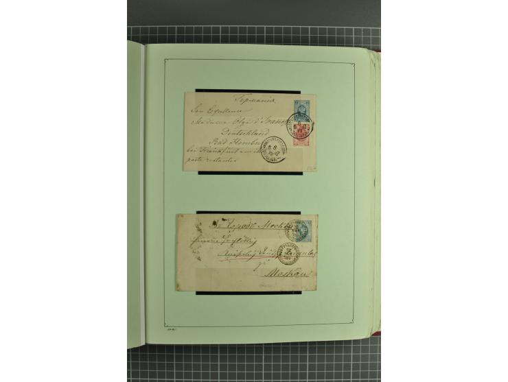 1872/1917, massive lot of 430 postal stationeries cards, envelopes, and letter cards incl. better usages such as Polish horse