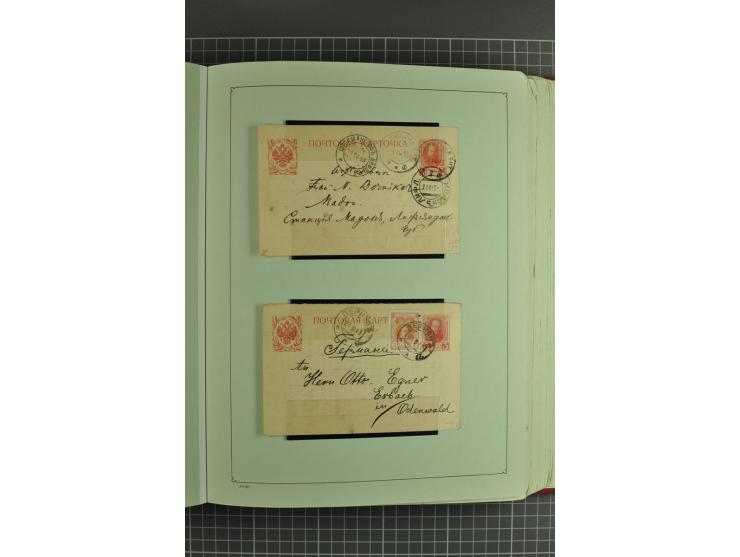 1872/1917, massive lot of 430 postal stationeries cards, envelopes, and letter cards incl. better usages such as Polish horse