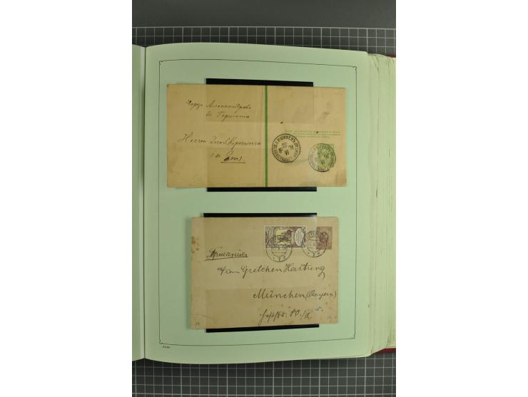 1872/1917, massive lot of 430 postal stationeries cards, envelopes, and letter cards incl. better usages such as Polish horse