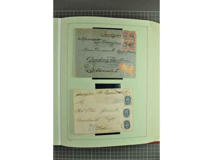 1872/1917, massive lot of 430 postal stationeries cards, envelopes, and letter cards incl. better usages such as Polish horse