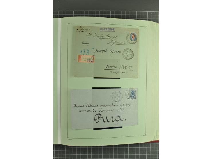 1872/1917, massive lot of 430 postal stationeries cards, envelopes, and letter cards incl. better usages such as Polish horse