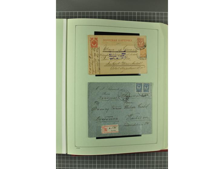 1872/1917, massive lot of 430 postal stationeries cards, envelopes, and letter cards incl. better usages such as Polish horse