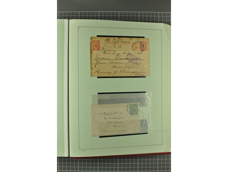 1872/1917, massive lot of 430 postal stationeries cards, envelopes, and letter cards incl. better usages such as Polish horse