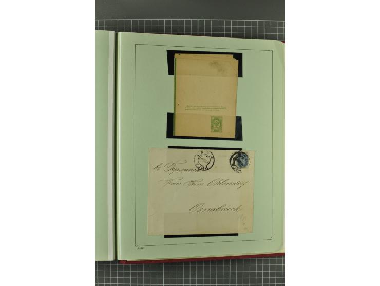 1872/1917, massive lot of 430 postal stationeries cards, envelopes, and letter cards incl. better usages such as Polish horse