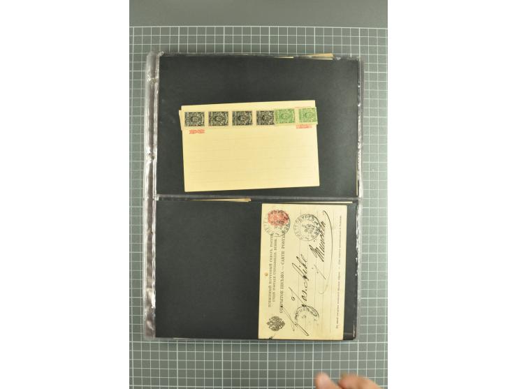1872/1917, massive lot of 430 postal stationeries cards, envelopes, and letter cards incl. better usages such as Polish horse