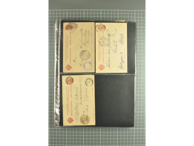 1872/1917, massive lot of 430 postal stationeries cards, envelopes, and letter cards incl. better usages such as Polish horse