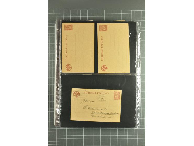 1872/1917, massive lot of 430 postal stationeries cards, envelopes, and letter cards incl. better usages such as Polish horse