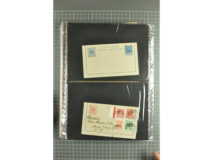 1872/1917, massive lot of 430 postal stationeries cards, envelopes, and letter cards incl. better usages such as Polish horse