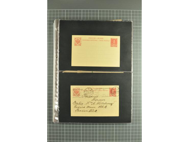 1872/1917, massive lot of 430 postal stationeries cards, envelopes, and letter cards incl. better usages such as Polish horse