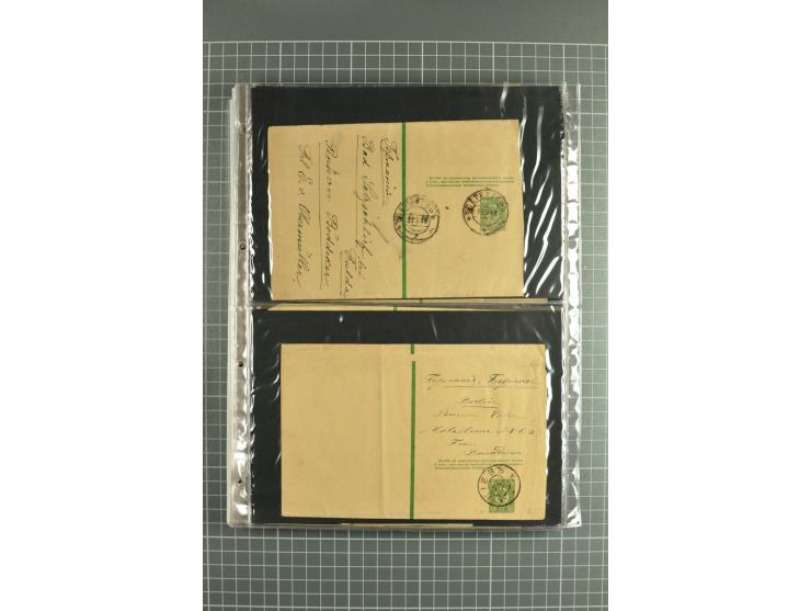 1872/1917, massive lot of 430 postal stationeries cards, envelopes, and letter cards incl. better usages such as Polish horse