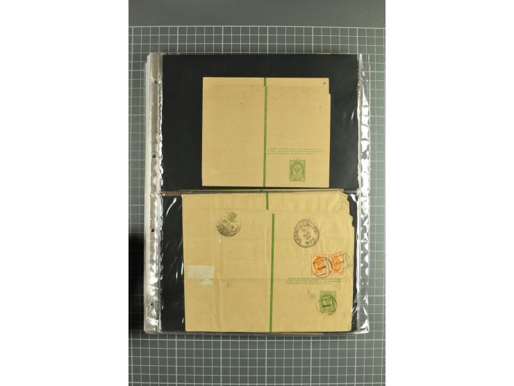 1872/1917, massive lot of 430 postal stationeries cards, envelopes, and letter cards incl. better usages such as Polish horse