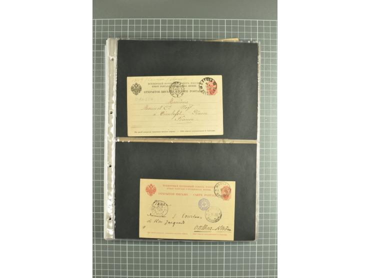 1872/1917, massive lot of 430 postal stationeries cards, envelopes, and letter cards incl. better usages such as Polish horse