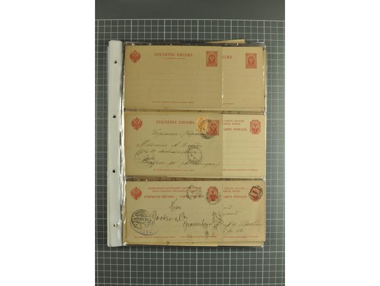 1872/1917, massive lot of 430 postal stationeries cards, envelopes, and letter cards incl. better usages such as Polish horse