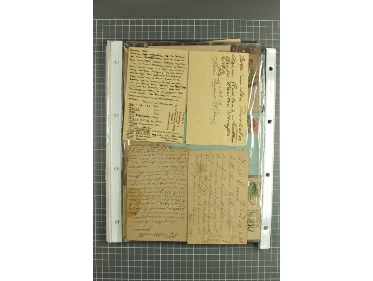 1872/1917, massive lot of 430 postal stationeries cards, envelopes, and letter cards incl. better usages such as Polish horse