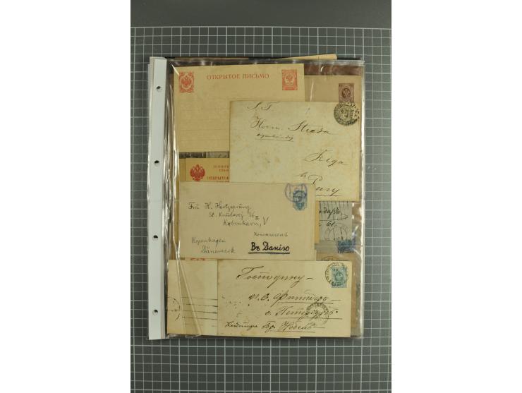 1872/1917, massive lot of 430 postal stationeries cards, envelopes, and letter cards incl. better usages such as Polish horse