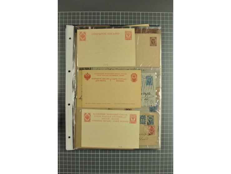 1872/1917, massive lot of 430 postal stationeries cards, envelopes, and letter cards incl. better usages such as Polish horse