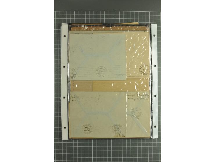 1872/1917, massive lot of 430 postal stationeries cards, envelopes, and letter cards incl. better usages such as Polish horse