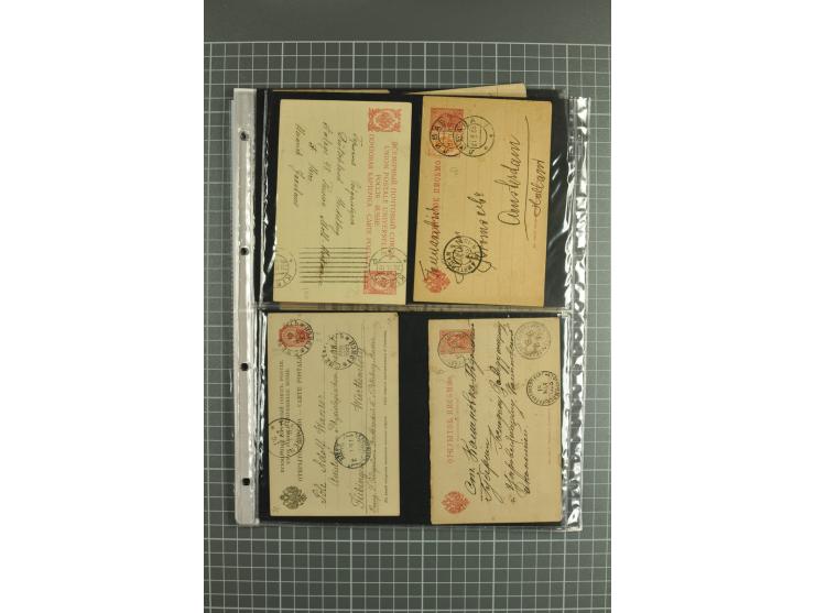 1872/1917, massive lot of 430 postal stationeries cards, envelopes, and letter cards incl. better usages such as Polish horse