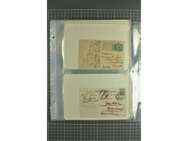 1890/1917, lot of 60 covers with interesting usages and postmarks such as cover captured by German Army during WWI, registere