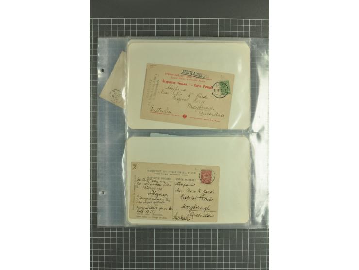 1890/1917, lot of 60 covers with interesting usages and postmarks such as cover captured by German Army during WWI, registere