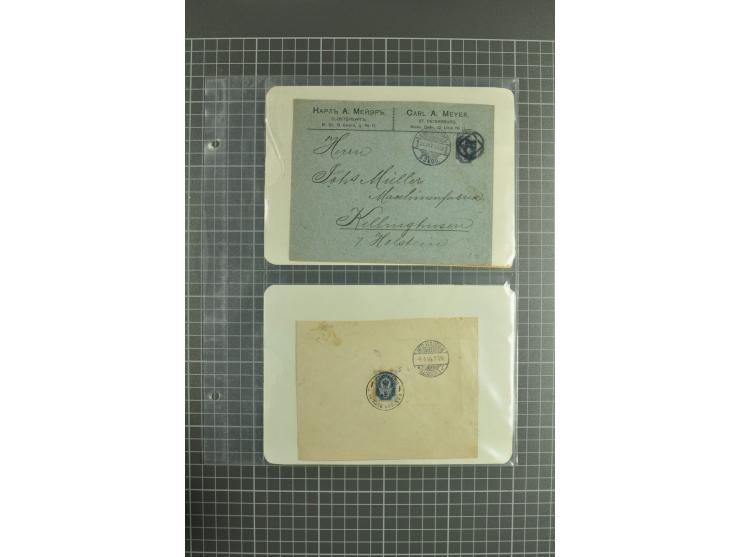 1890/1917, lot of 60 covers with interesting usages and postmarks such as cover captured by German Army during WWI, registere