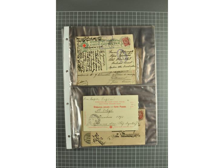 Picture postcards 1899/1916 (ca.), lot of 40 postcards incl. early lithographs, charity postcards for St. Jevgenia foundation