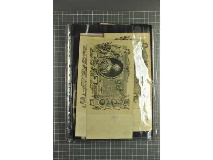 Banknotes 1898/1947 (ca.), lot of about 100 banknotes from Imperial times, Kerenski, Ednaya Rossiya, Independent Ukraine, USS