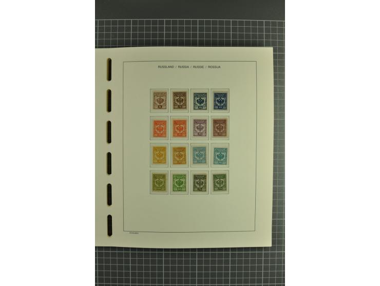 1918/23, unmounted mint, unused and used collection with sheets and part sheets, also some varieties and better issues