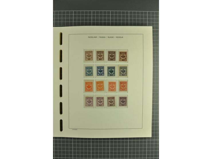 1918/23, unmounted mint, unused and used collection with sheets and part sheets, also some varieties and better issues