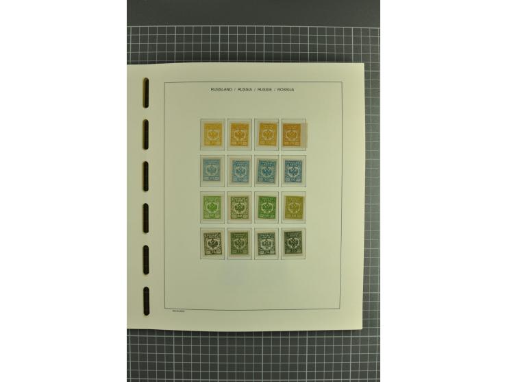 1918/23, unmounted mint, unused and used collection with sheets and part sheets, also some varieties and better issues