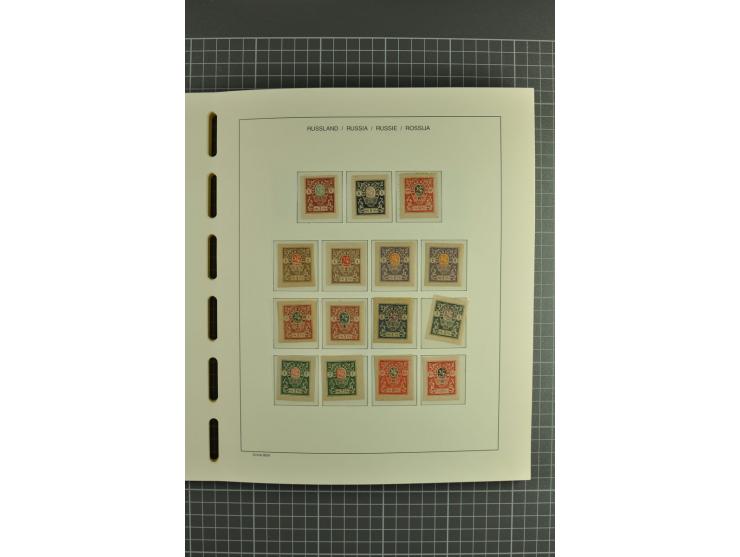 1918/23, unmounted mint, unused and used collection with sheets and part sheets, also some varieties and better issues