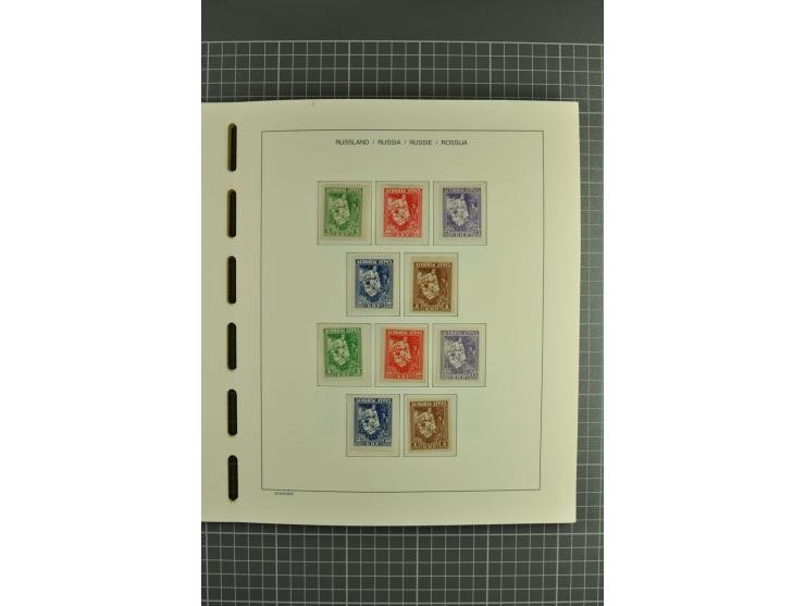 1918/23, unmounted mint, unused and used collection with sheets and part sheets, also some varieties and better issues