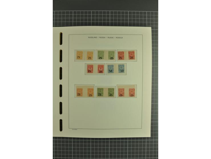1918/23, unmounted mint, unused and used collection with sheets and part sheets, also some varieties and better issues