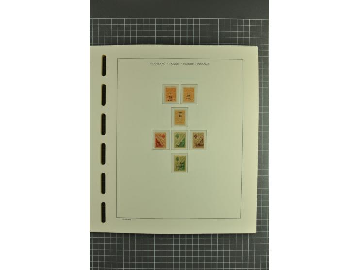 1918/23, unmounted mint, unused and used collection with sheets and part sheets, also some varieties and better issues