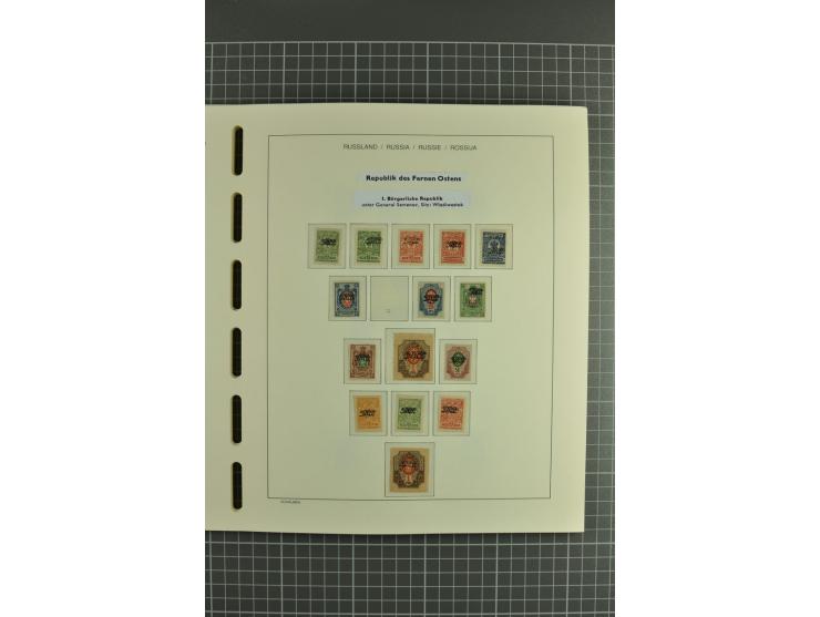1918/23, unmounted mint, unused and used collection with sheets and part sheets, also some varieties and better issues