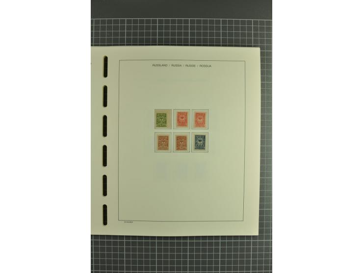 1918/23, unmounted mint, unused and used collection with sheets and part sheets, also some varieties and better issues