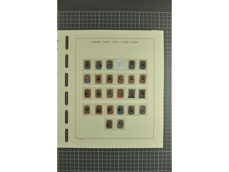 1918/23, unmounted mint, unused and used collection with sheets and part sheets, also some varieties and better issues