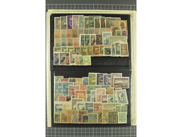 1919/22, lot of about 300 used/unused stamps with a large variety of "Z" overprints on Imperial definitives, in addition land