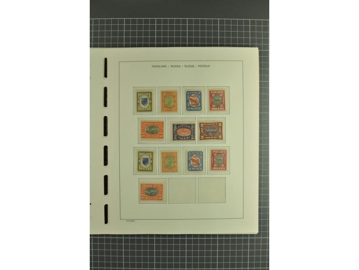 1919/20, unmounted mint and unused collection with better items, with 4 certificates BPP, also some Nordingermanland, Karelia