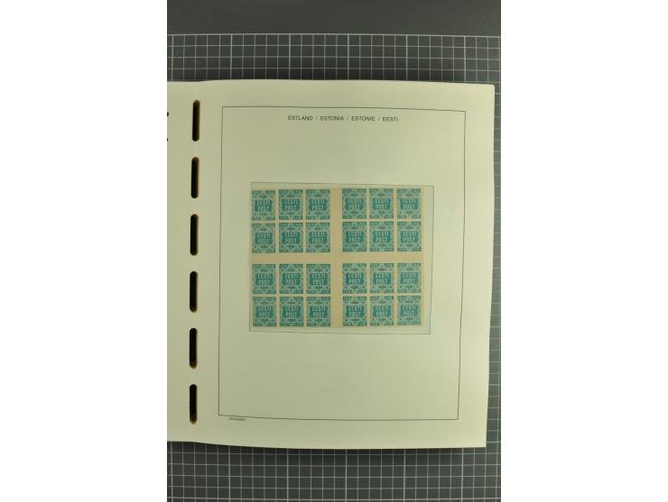 1918/2004, mostly unmounted mint und unsed collection with Mi.-Nr. 2A, 45BI+II, 46-47A, 164x(2), proofs, etc., also some Germ