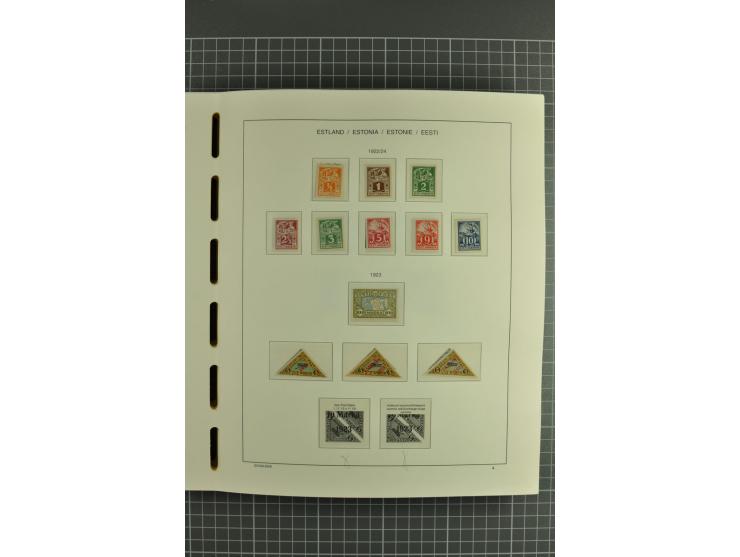 1918/2004, mostly unmounted mint und unsed collection with Mi.-Nr. 2A, 45BI+II, 46-47A, 164x(2), proofs, etc., also some Germ