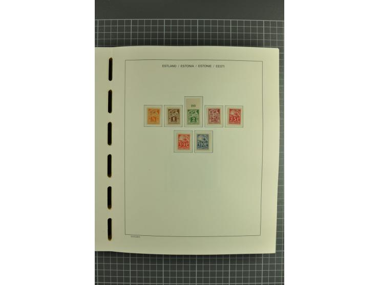 1918/2004, mostly unmounted mint und unsed collection with Mi.-Nr. 2A, 45BI+II, 46-47A, 164x(2), proofs, etc., also some Germ