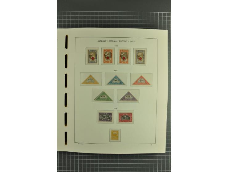 1918/2004, mostly unmounted mint und unsed collection with Mi.-Nr. 2A, 45BI+II, 46-47A, 164x(2), proofs, etc., also some Germ